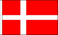 Denmark Hand Waving Flags